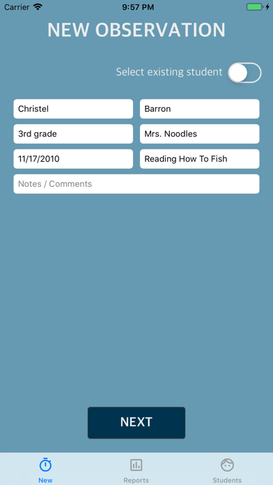 Screenshot #1 pour SOTO+ (Student Observations)