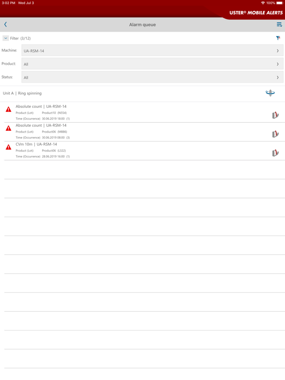 Screenshot #5 pour USTER® MOBILE ALERTS