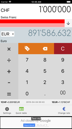 Swiss Franc CHF converter