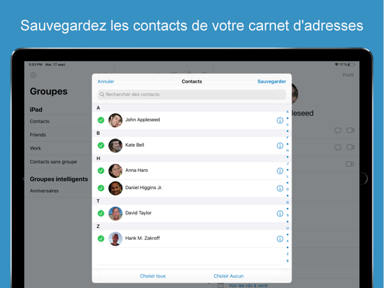 Screenshot #5 pour ContactsXL pour iPad