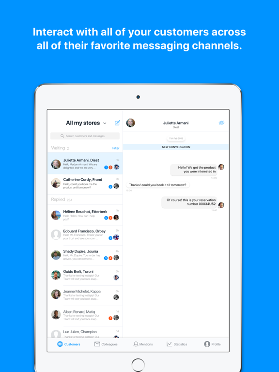 Instaply iPad screenshot 2 - Business app