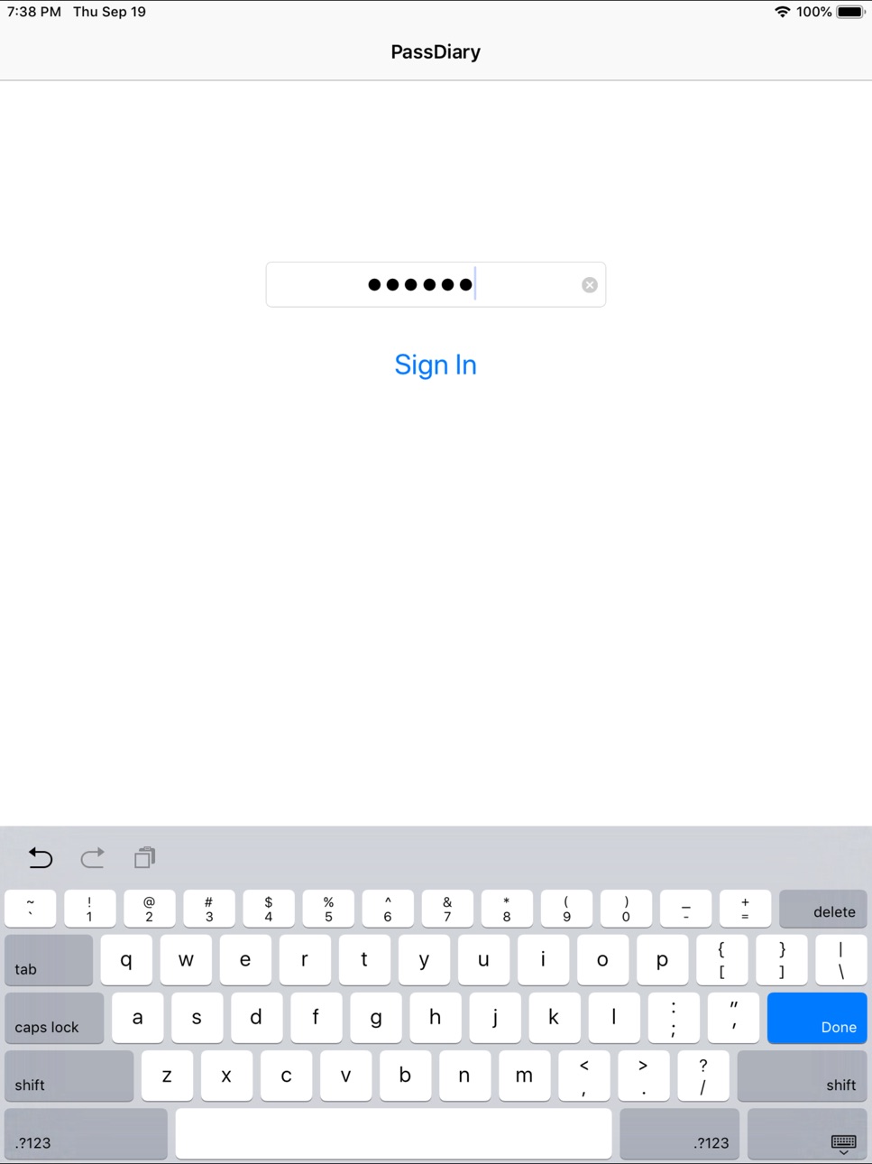 iPad screenshot