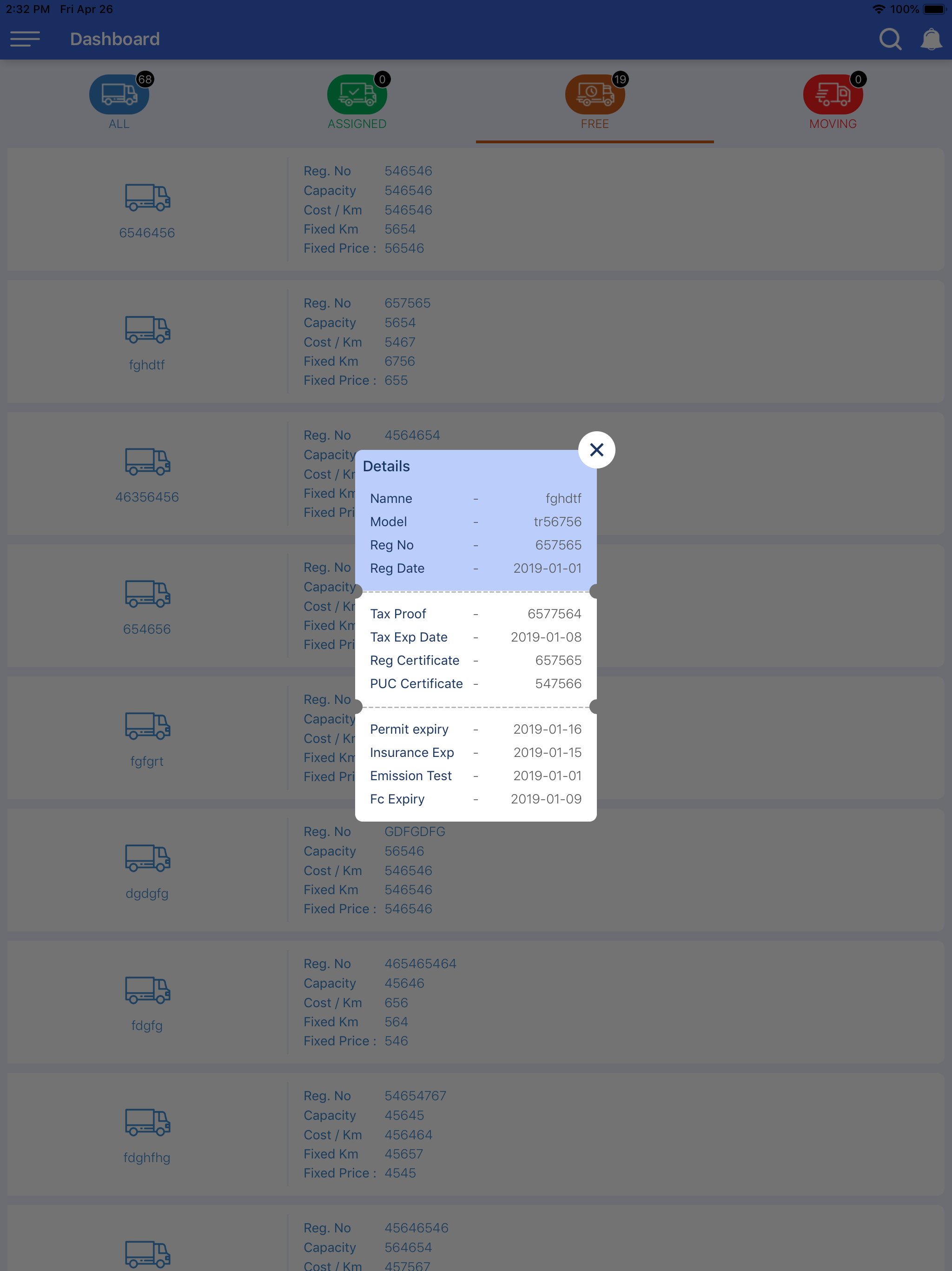 VTMS screenshot 7