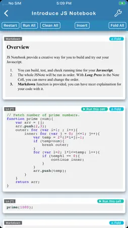 JS.Notebook screenshot 2