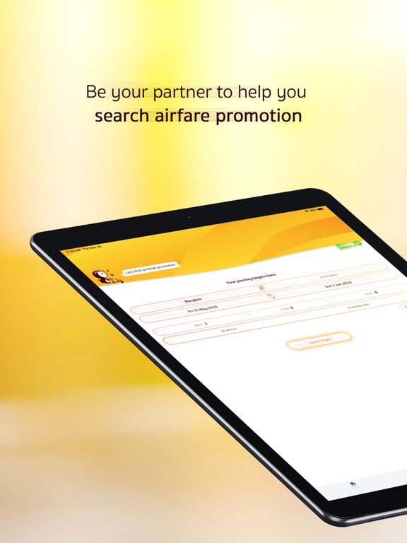 penguinT - airfare promotion iPad screenshot 1 - Travel app