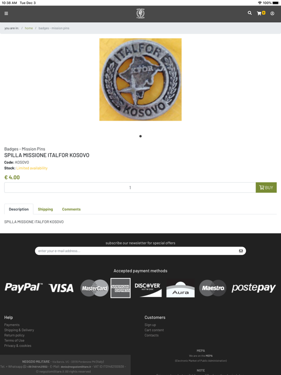 Screenshot #5 pour Negozio Militare SF
