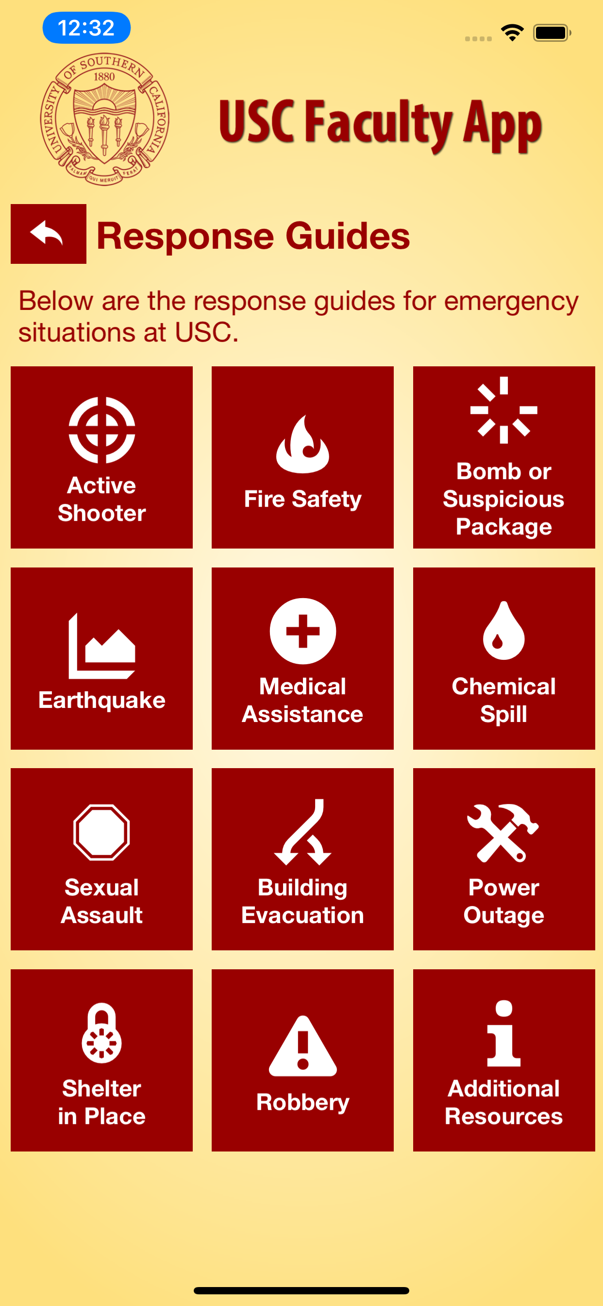 USC Faculty App