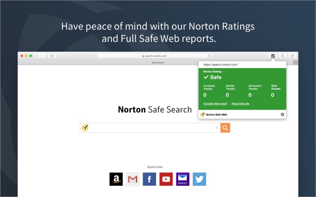Norton Safe Web Plus をmac App Storeで