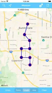 map measure - draw area & line iphone screenshot 2