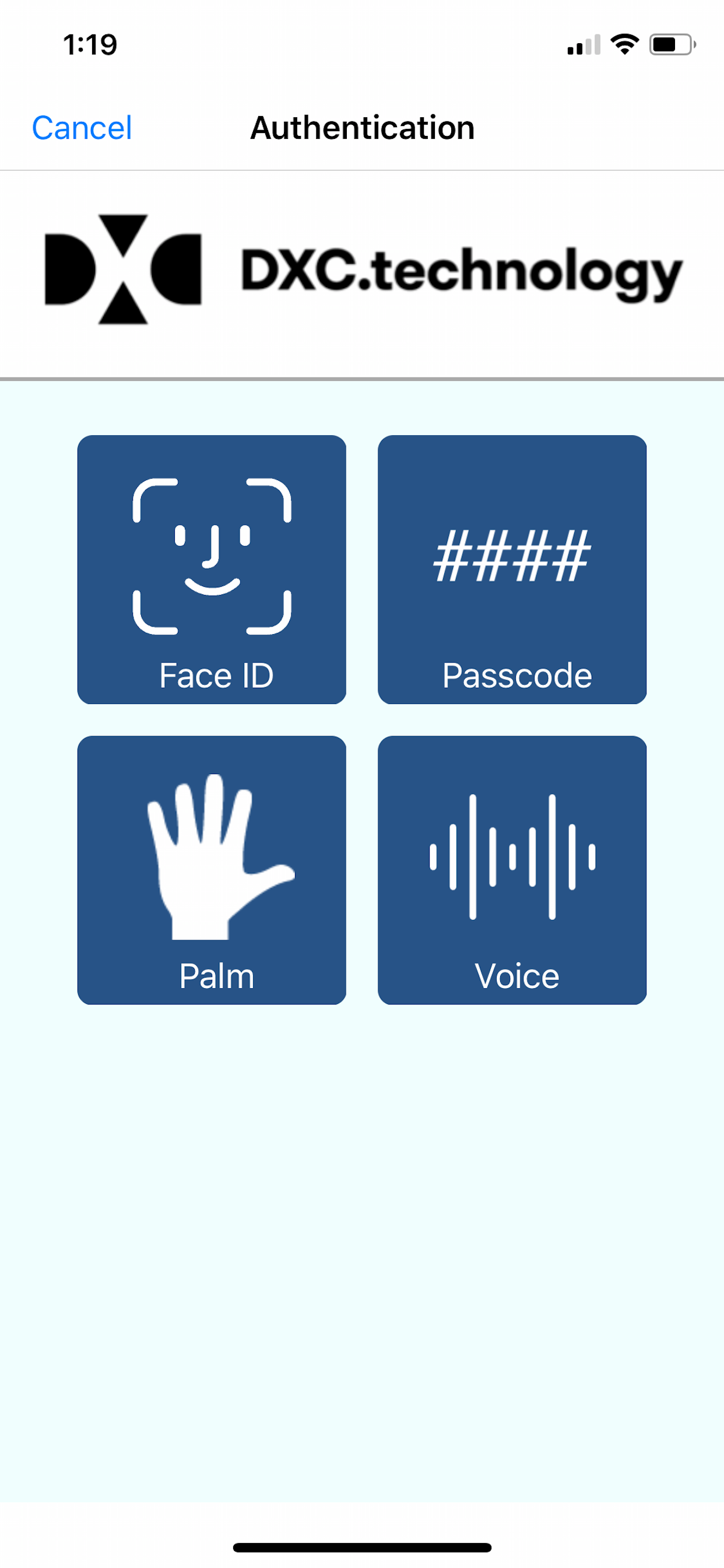 DXC ConfidentID Authenticator screenshot 3