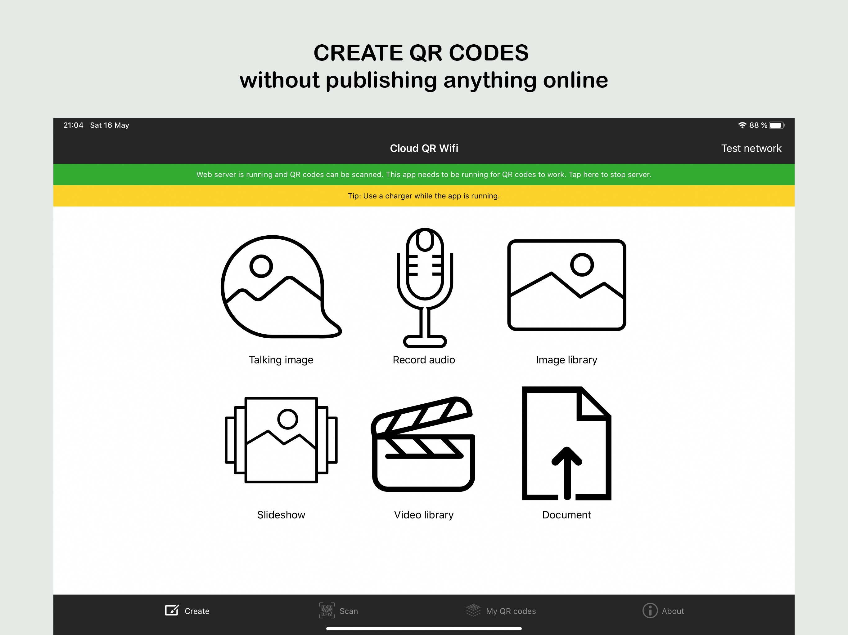 Cloud QR Wifi