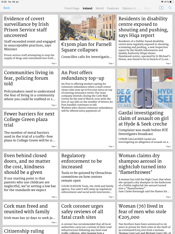 The Irish Times ePaper iPad screenshot 6 - News app