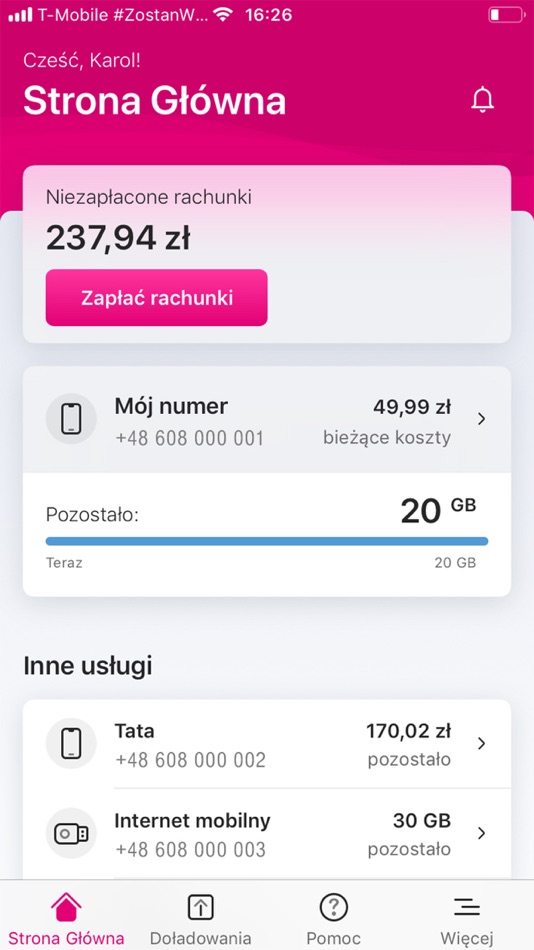 Mój T-Mobile - 24.7.26 - (iOS)