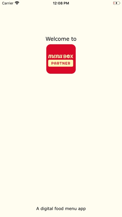 MenuBox - Partner App