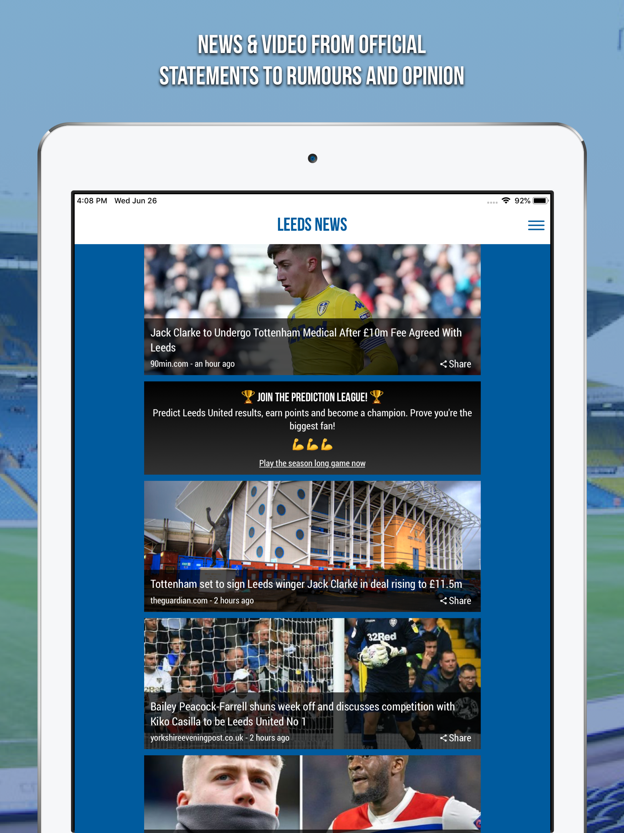 Leeds News - Fan App screenshot 6