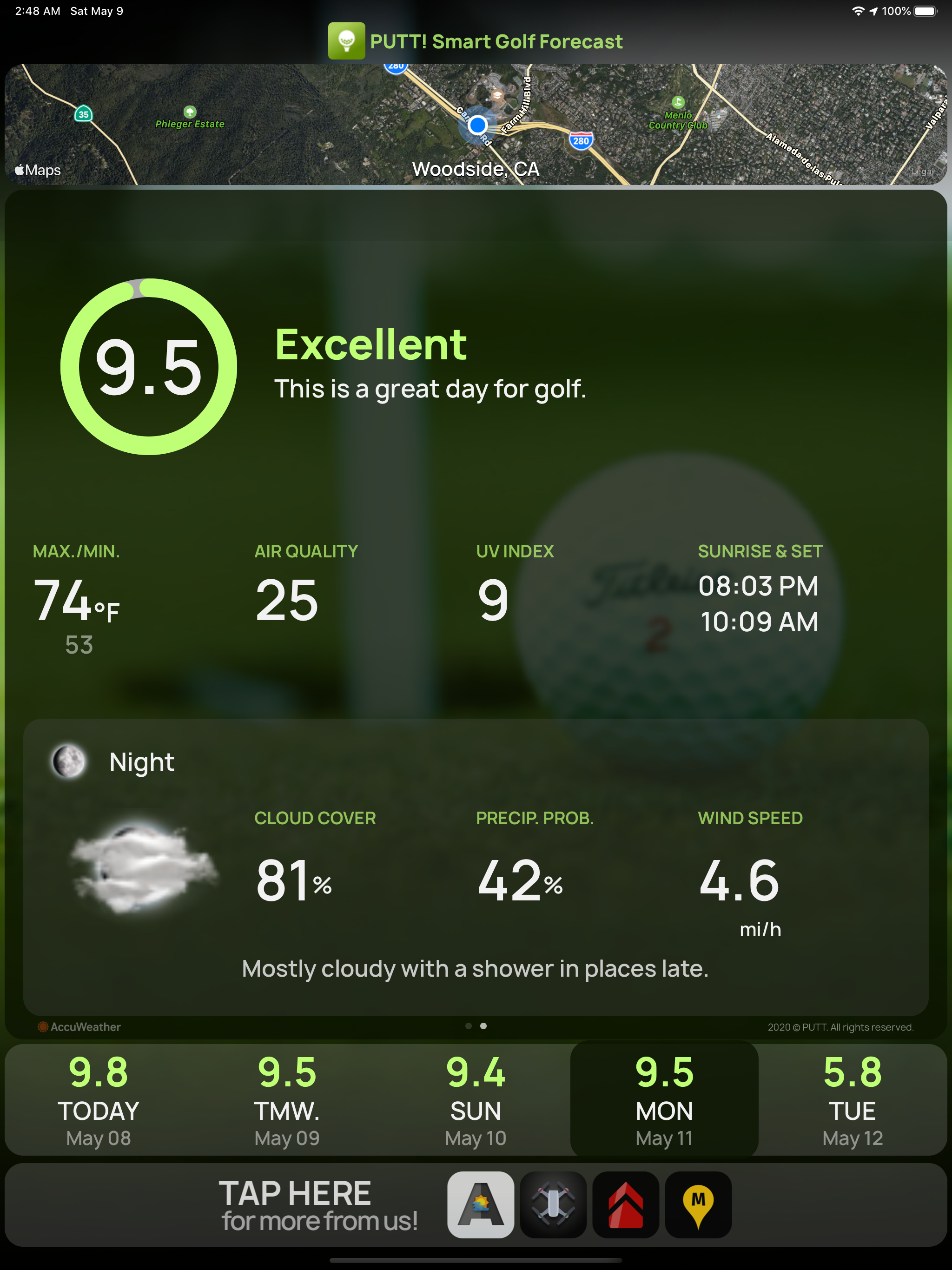 PUTT! Smart Golf Forecast