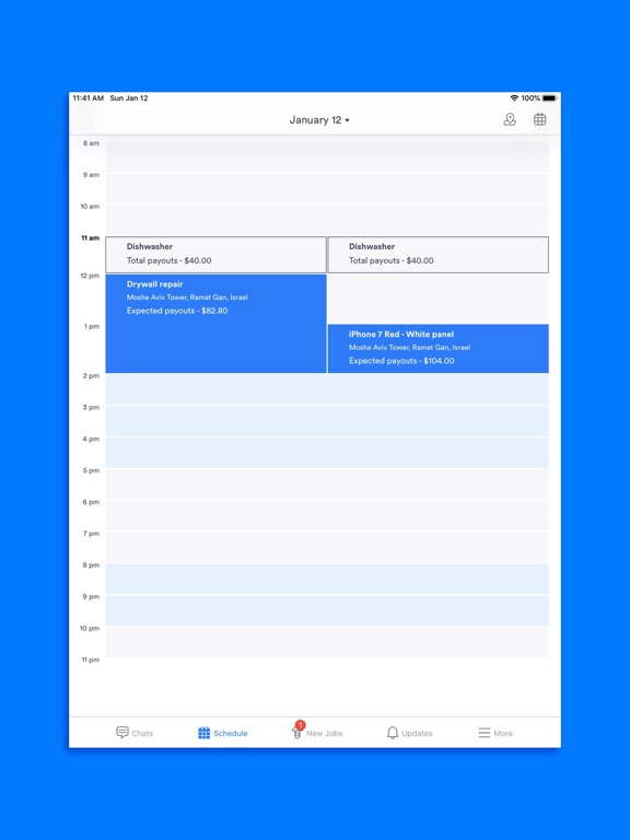 Puls Technician App iPad screenshot 1 - Utilities app