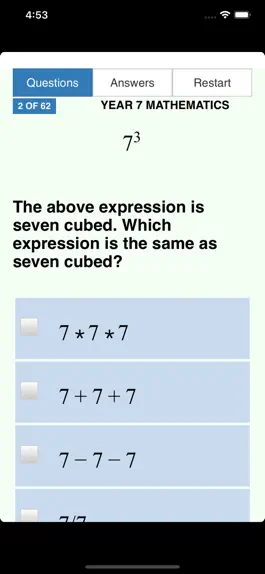Game screenshot Year 7 Maths NAPLAN hack
