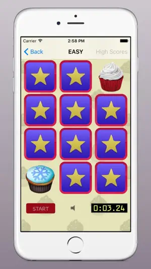 Cupcakes Matching Game 2 screenshot 1