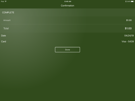 CDGpay iPad screenshot