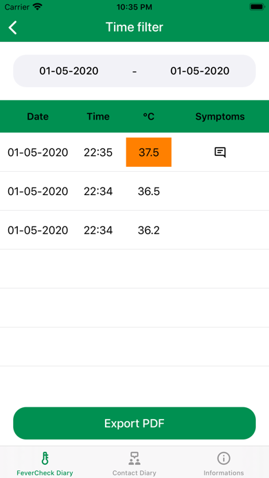 FeverCheck screenshot 3