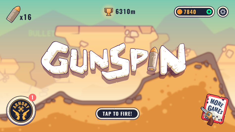 #1. GunSpin (iOS) 由: MiniJuegos.com