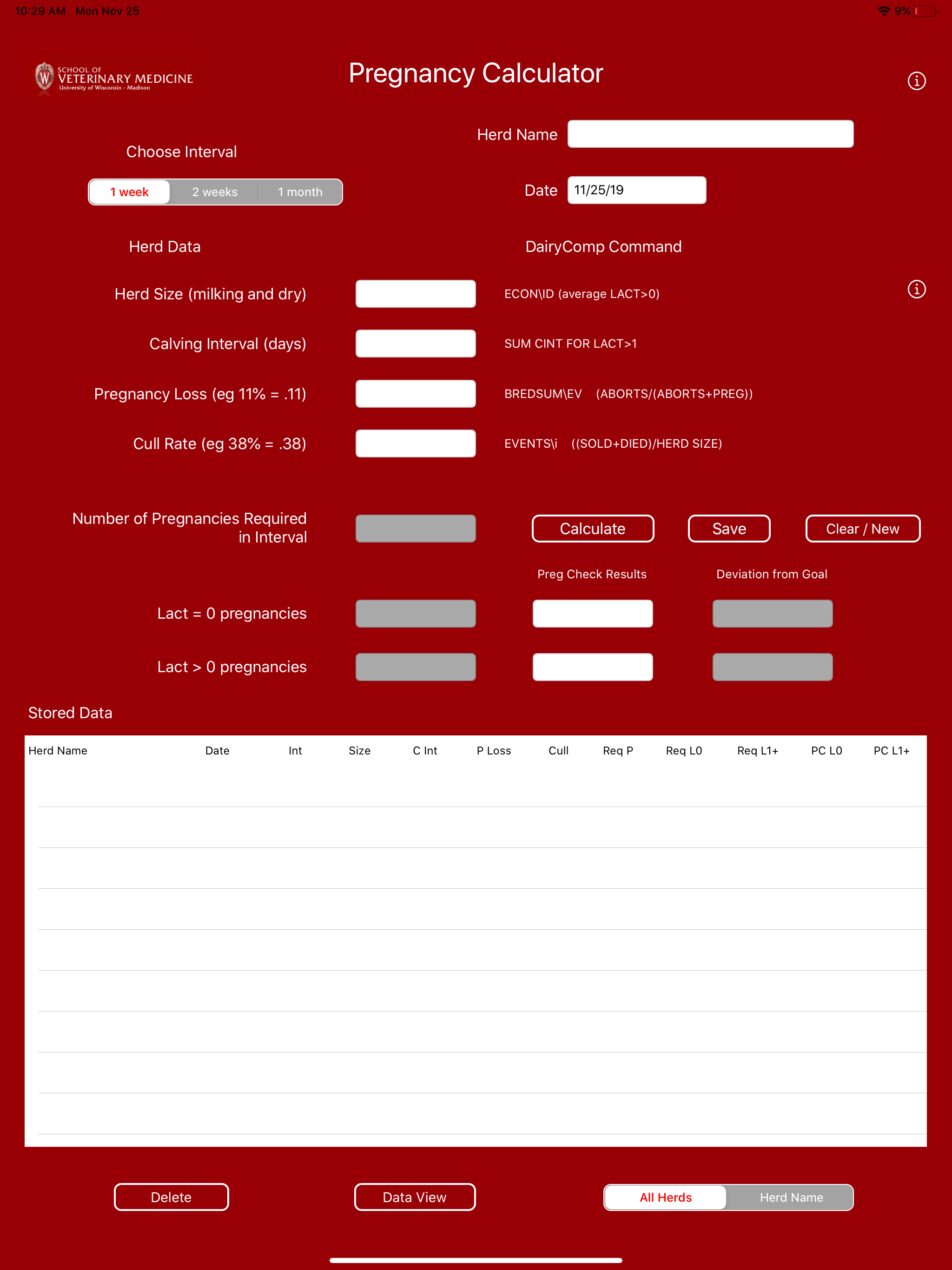Preg Calculator