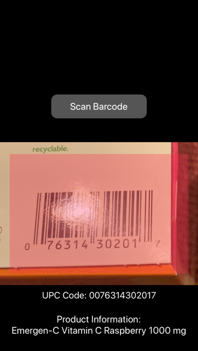 Handy Barcode Scanner screenshot 2