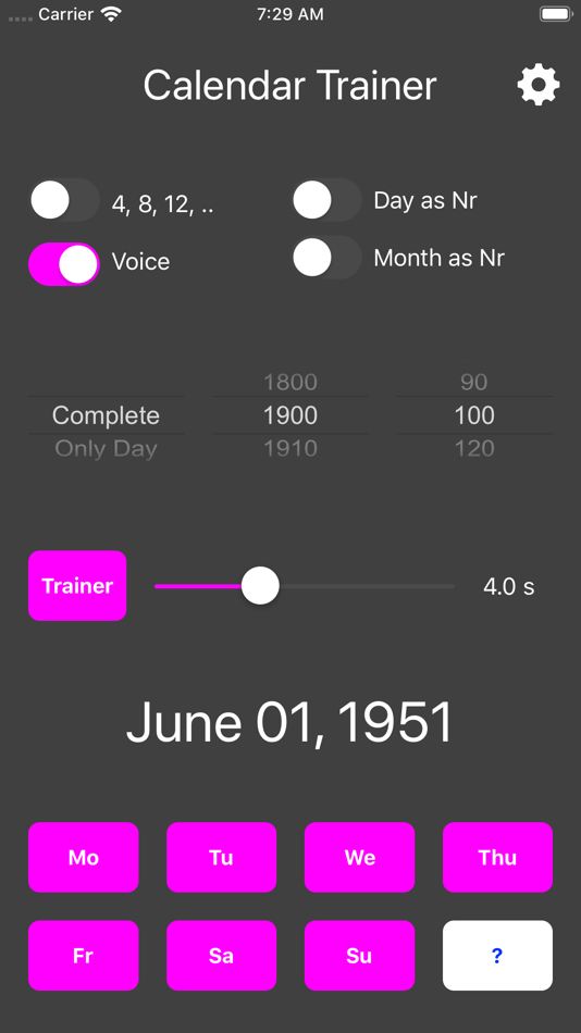 #1. Calendar-Trainer (iOS) 由: Martin Eisele