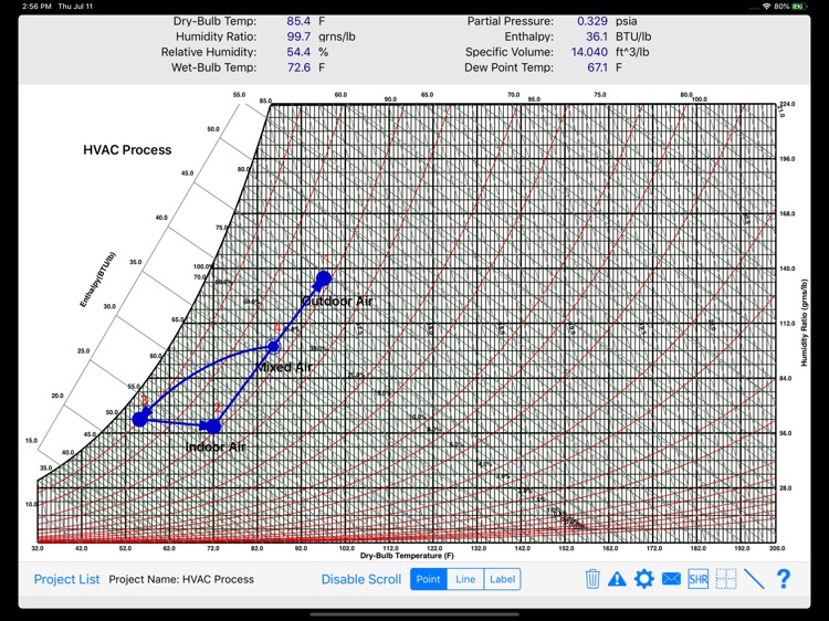 ASHRAE Psychrometric Chart screenshot-7