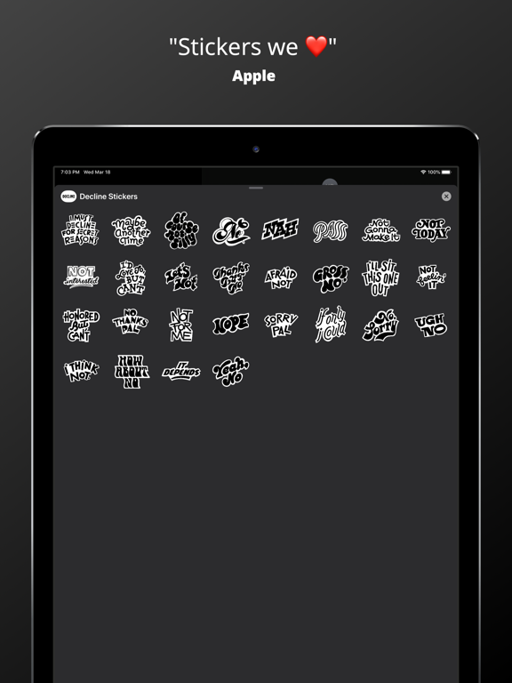 Screenshot #4 pour Decline Stickers