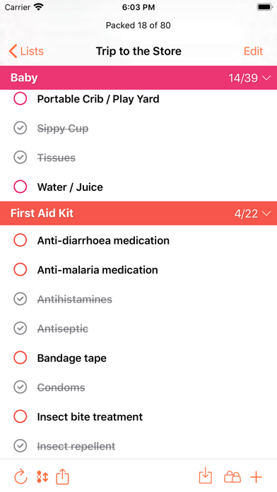 ToPack: Trip Packing Checklist screenshot 2