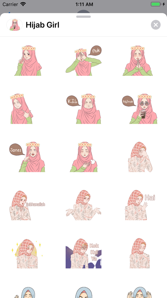 Hijab Girl Stickers iMessages - 1.0 - (iOS)