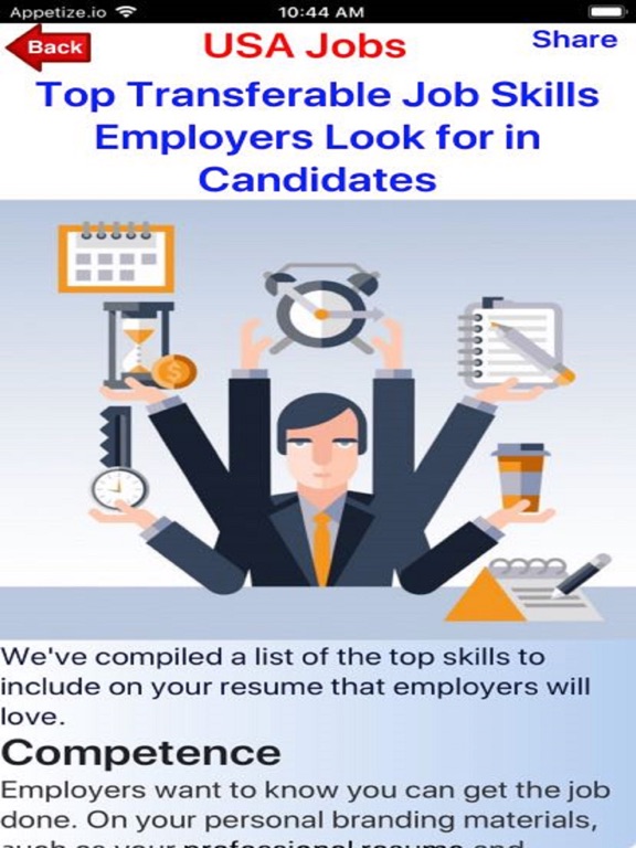 Jobs USA iPad screenshot