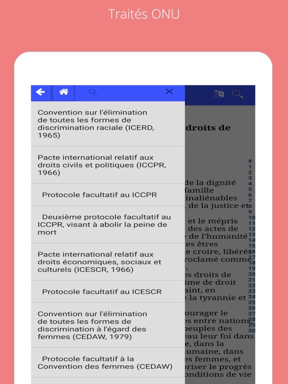 Screenshot #6 pour MobileLaw Droits de l'Homme