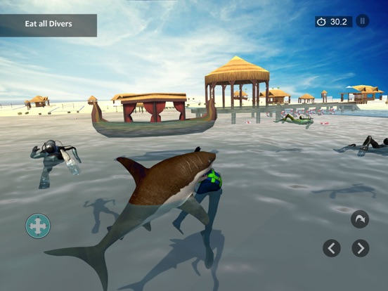 Angry Shark Attack Shark Games iPad screenshot