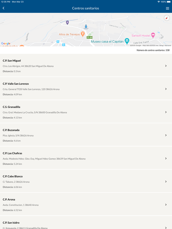 San Miguel de Abona iPad screenshot 5 - Reference app
