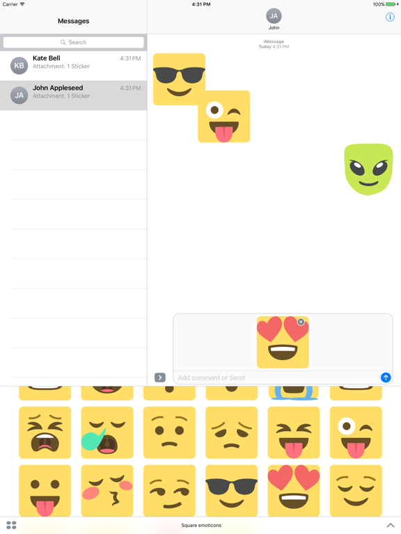 Screenshot #4 pour Square Emoticons