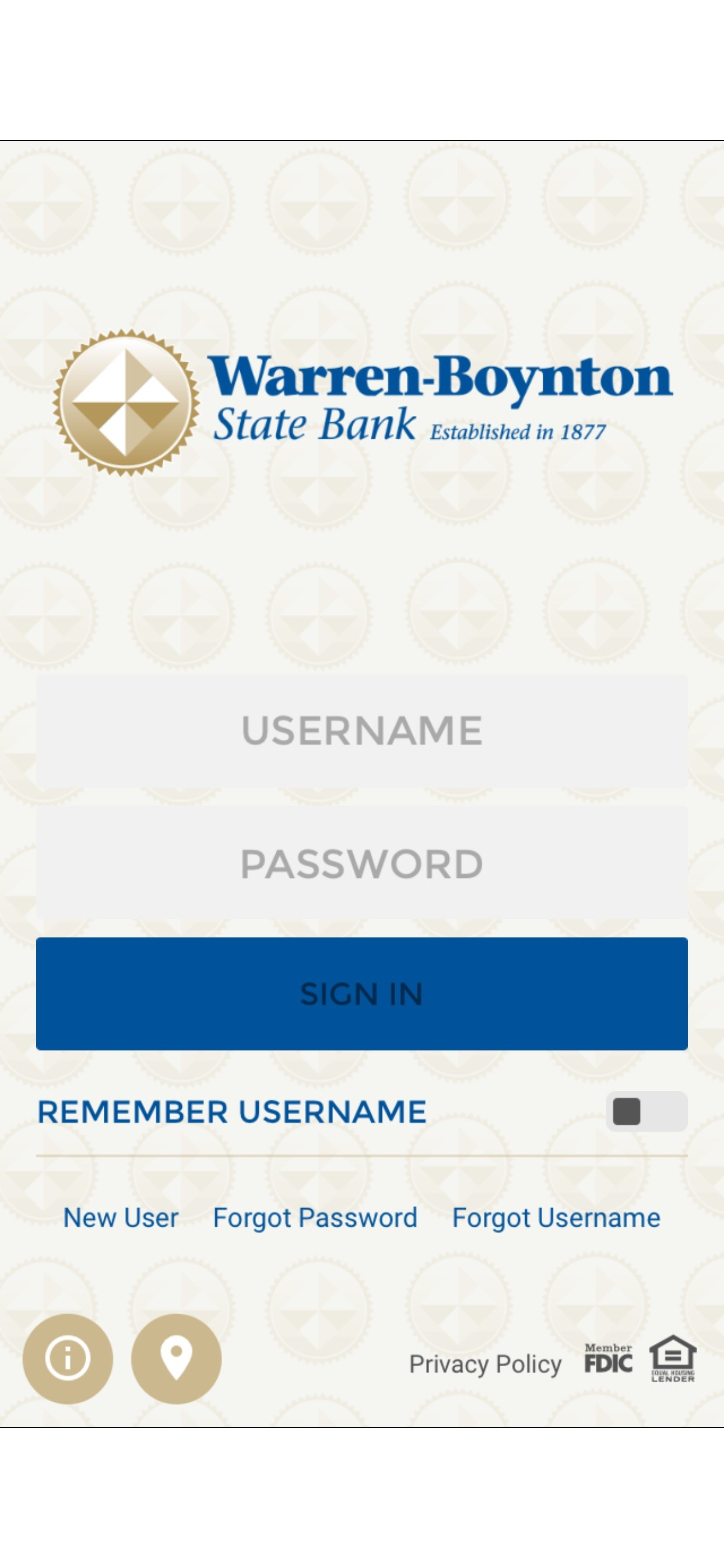 Warren-Boynton State Bank App