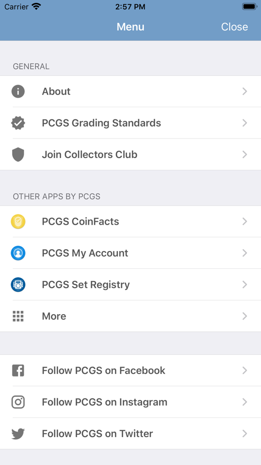 #5. PCGS Cert Verification (iOS) От: PCGS