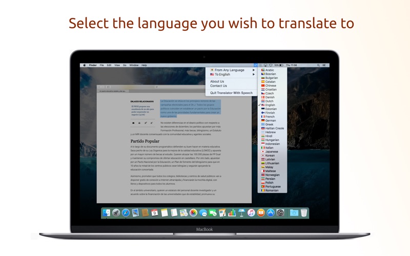 Screenshot #2 pour Translator with Speech Pro