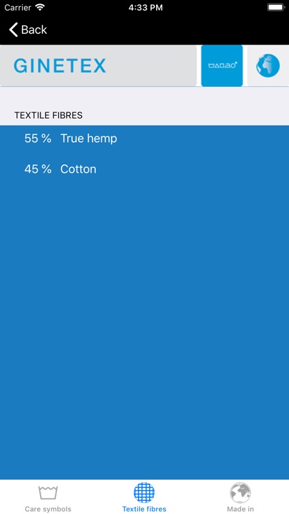 GINETEX Care symbols screenshot-4