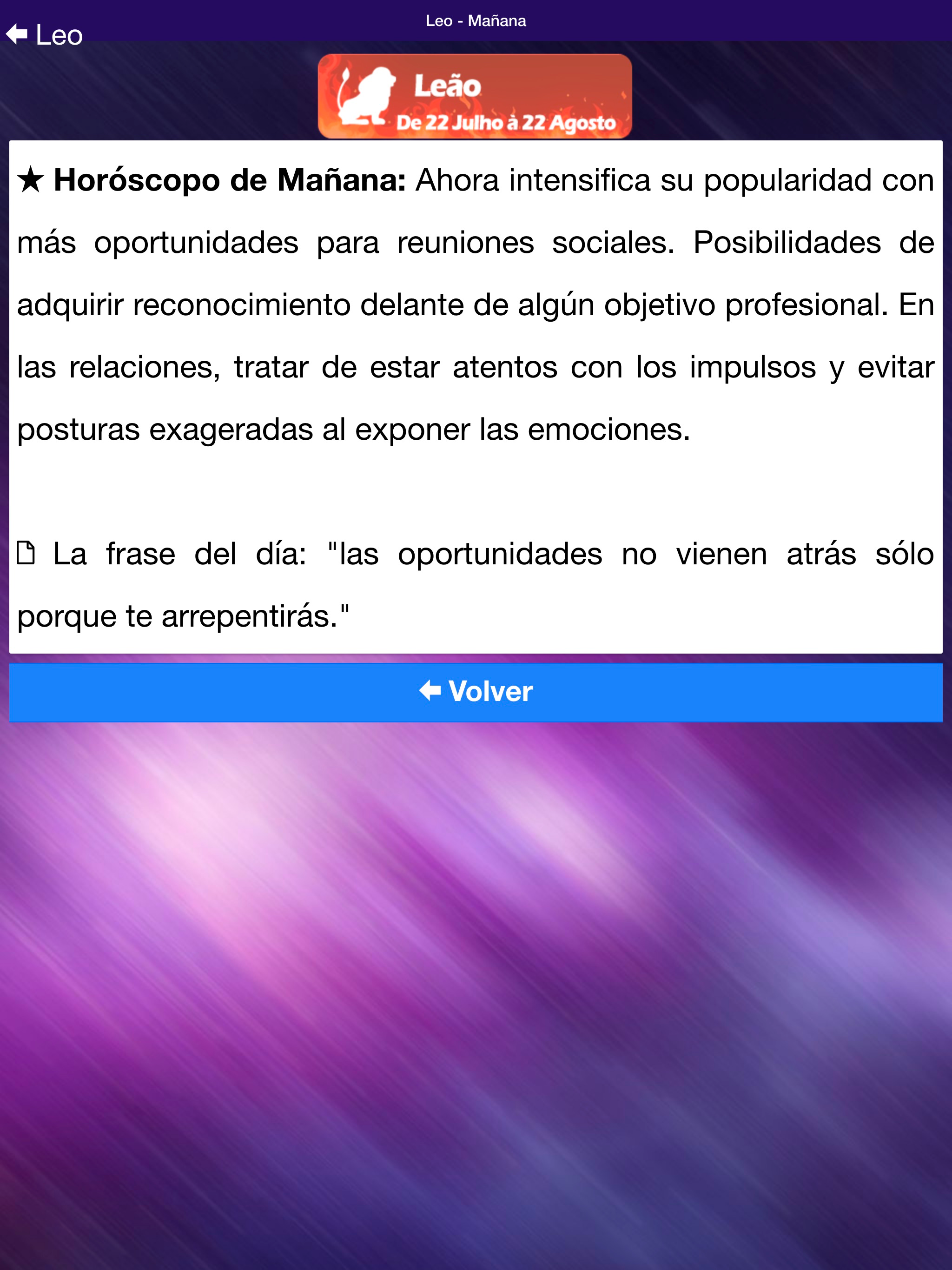 Horóscopo de Hoy y Mañana screenshot 8
