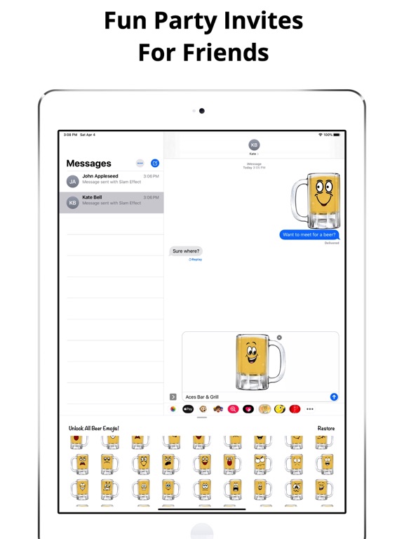 Screenshot #6 pour Cold Beer Emojis - Brew Text