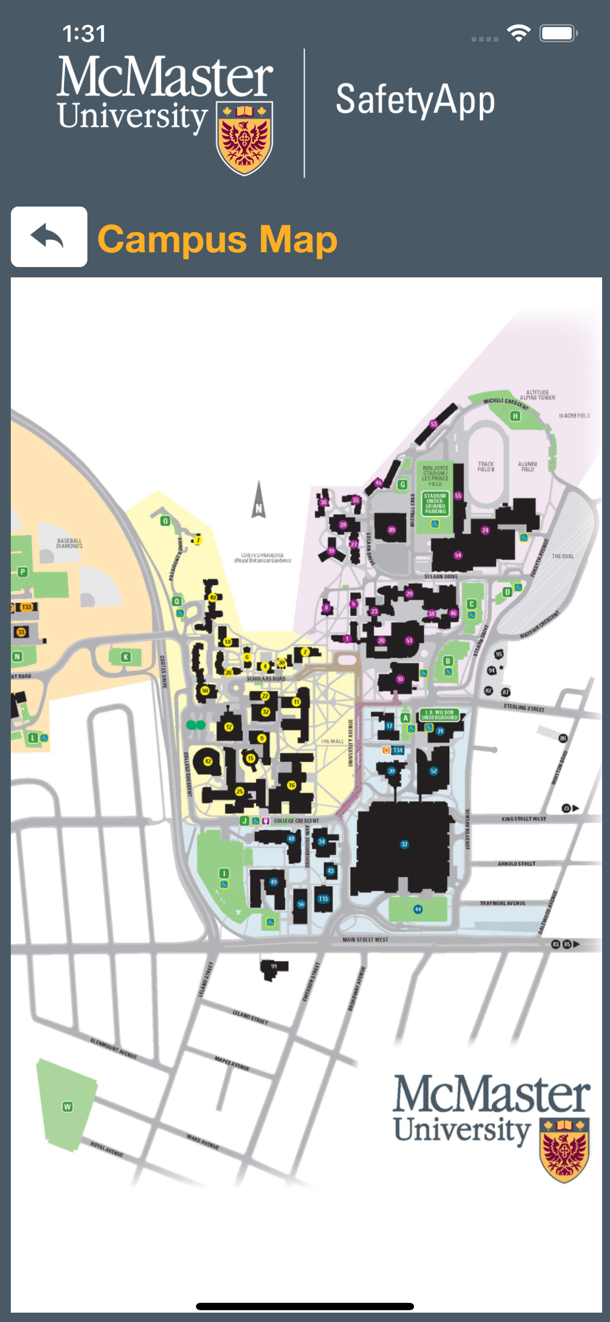 McMaster SafetyApp screenshot 8