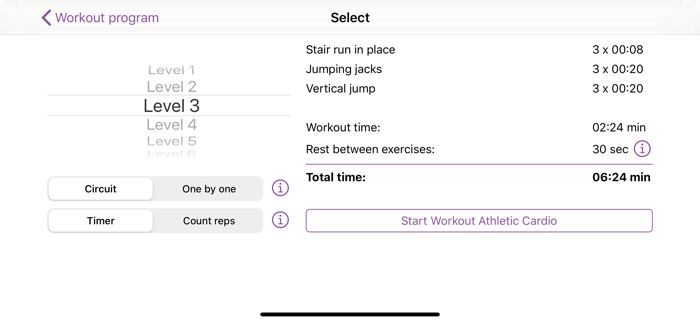Body weight workouts