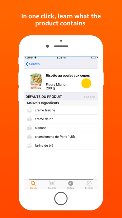 MICI Nutrition Screenshot