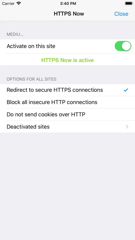 HTTPS Now for Safari screenshot 3 of 3
