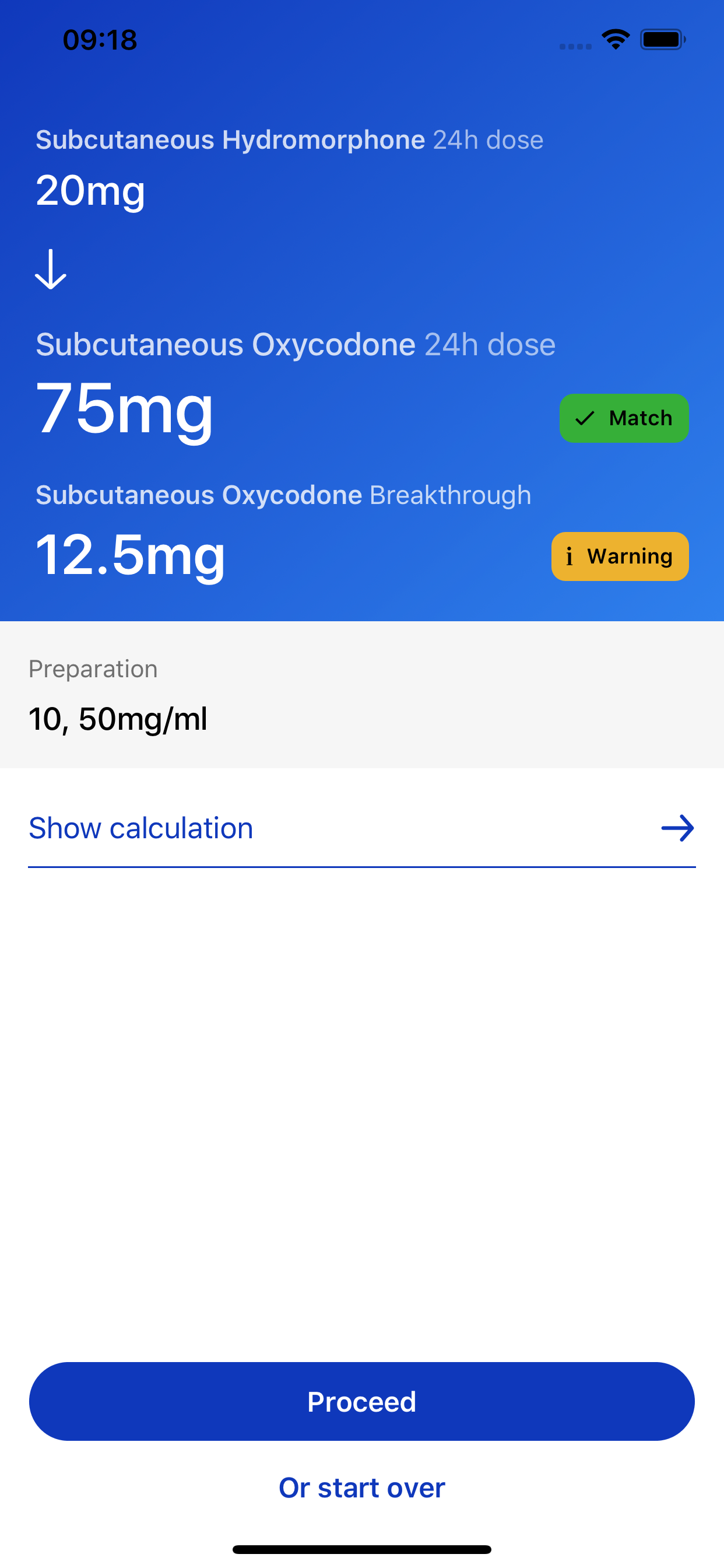SPOT - Opioid Calculator