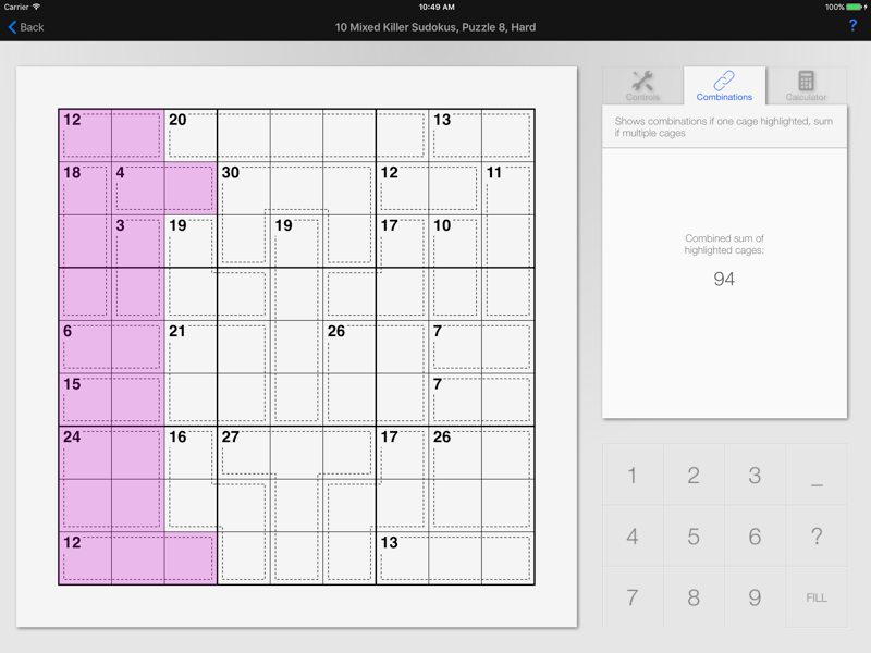 Killer Sudoku + official gameplay screenshot 3